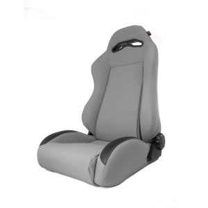 Jeep Wrangler Race Seats - Front - Rugged Ridge - Reclinable Sport Seat - Gray - `97-`06